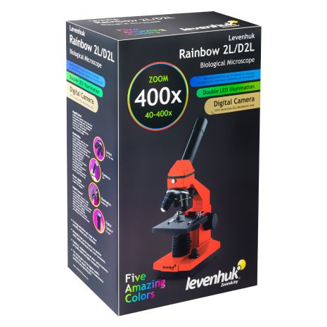 Микроскоп Levenhuk Rainbow 2L Orange\Апельсин