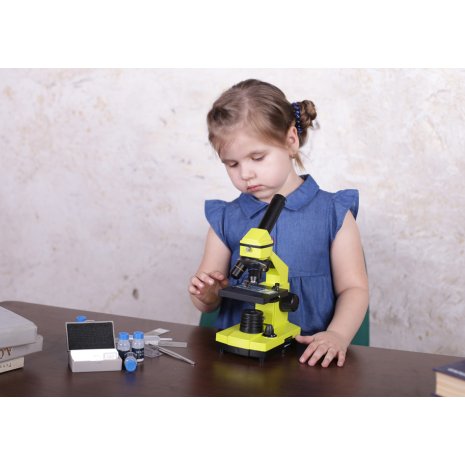 Микроскоп Levenhuk Rainbow 2L PLUS Lime\Лайм