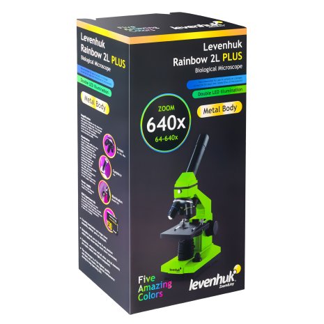 Микроскоп Levenhuk Rainbow 2L PLUS Moonstone\Лунный камень