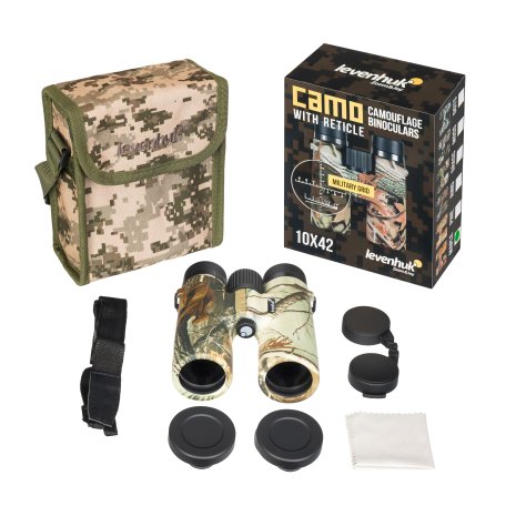 Бинокль Levenhuk Camo Maple 10x42 с сеткой