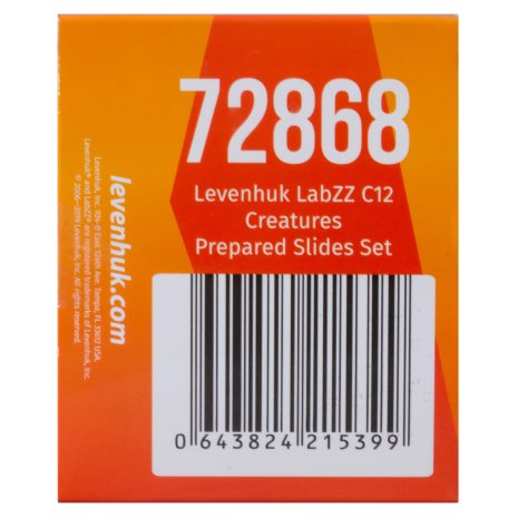Набор микропрепаратов Levenhuk LabZZ C12, существа