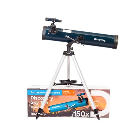 Телескоп Levenhuk Discovery Sky T76 с книгой