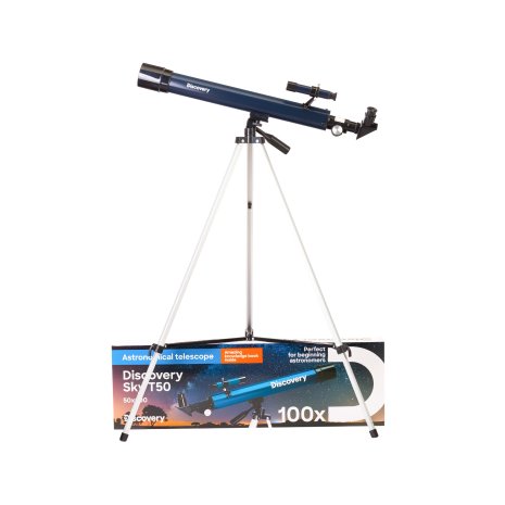 Телескоп Levenhuk Discovery Sky T50 с книгой