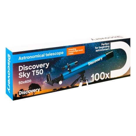 Телескоп Levenhuk Discovery Sky T50 с книгой