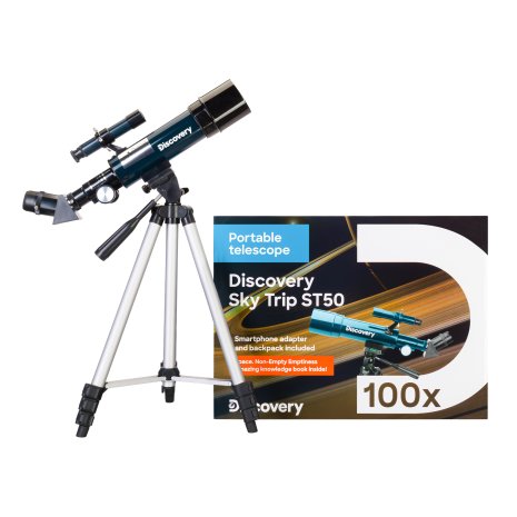 Телескоп Levenhuk Discovery Sky Trip ST50 с книгой