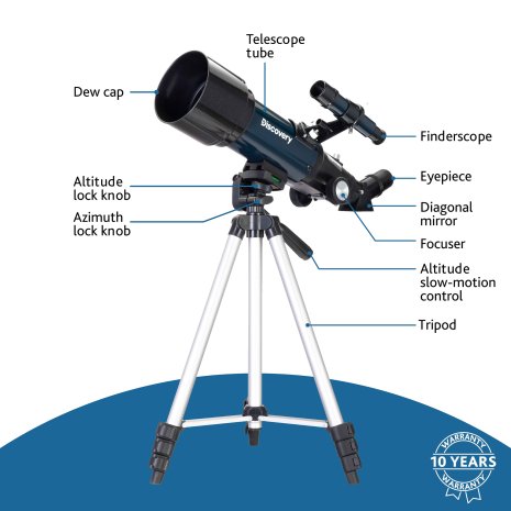Телескоп Levenhuk Discovery Sky Trip ST70 с книгой