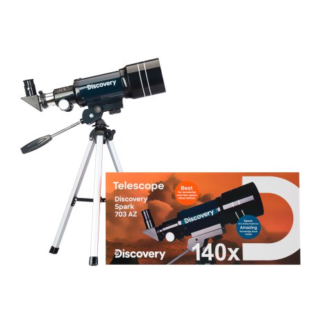 Телескоп Levenhuk Discovery Spark 703 AZ с книгой