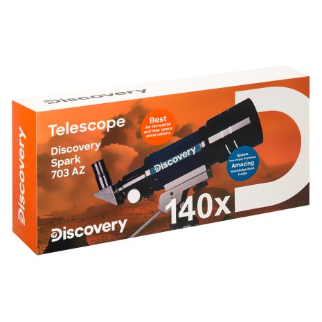 Телескоп Levenhuk Discovery Spark 703 AZ с книгой
