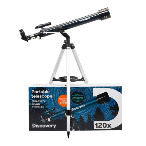 Телескоп Levenhuk Discovery Spark Travel 60 с книгой