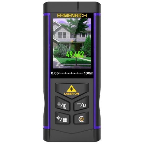 Лазерная рулетка Ermenrich LR100, с камерой