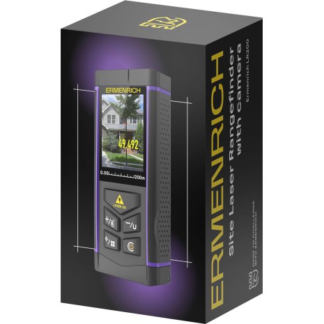 Лазерная рулетка Ermenrich LR200, с камерой