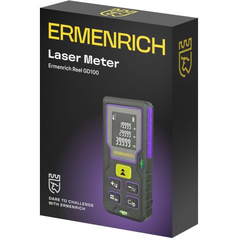 Лазерная рулетка Ermenrich Reel GD100, фиолетовый