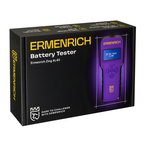 Тестер аккумуляторный Ermenrich Zing AL40, фиолетовый